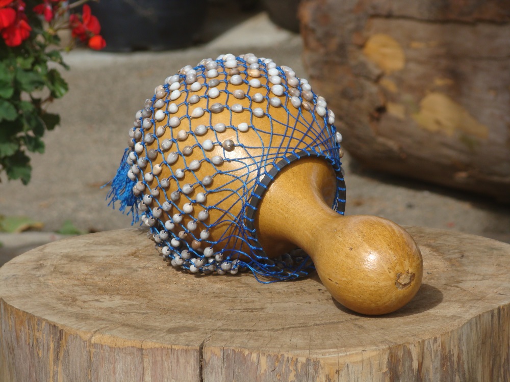 Maraca With Beads On Outside