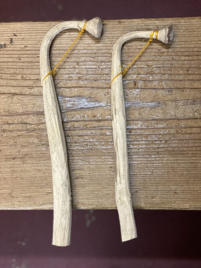 Curved sticks from Ghana