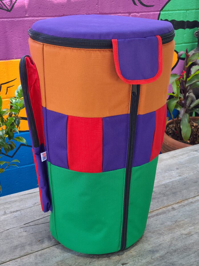 Orange Purple Green Bag 16x12x25