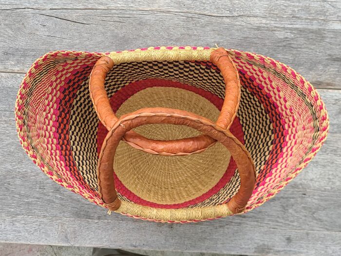African Double Handle Basket - Image 2